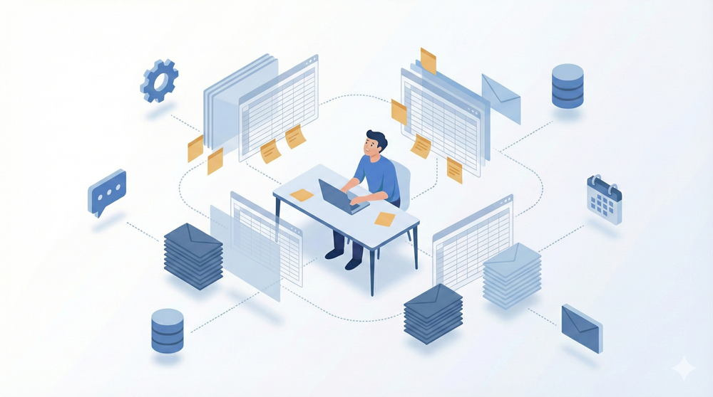 Daten werden strukturiert und organisiert